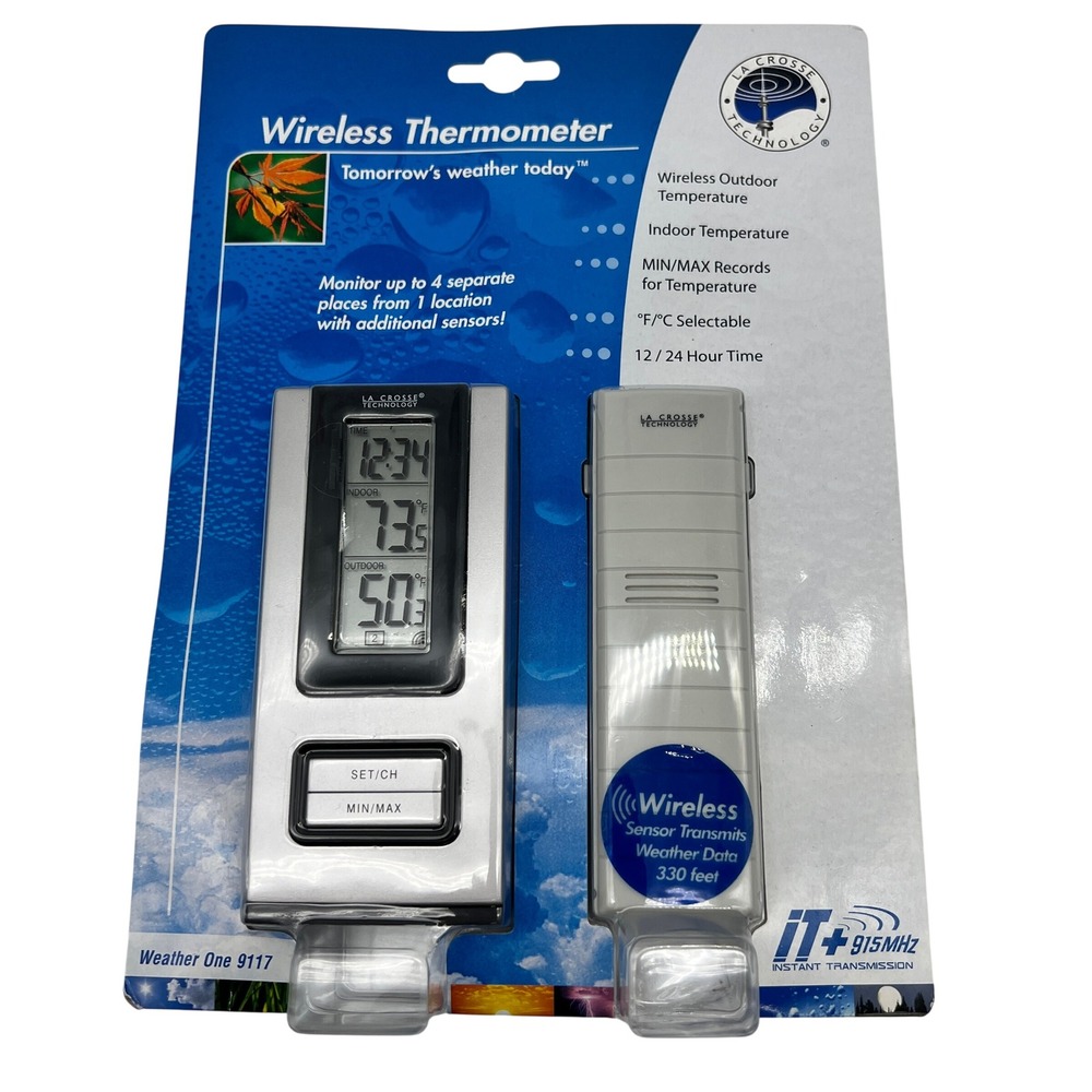 La Crosse Technology Weather One 9117 WS-9117U-IT Wireless Thermometer Unopened